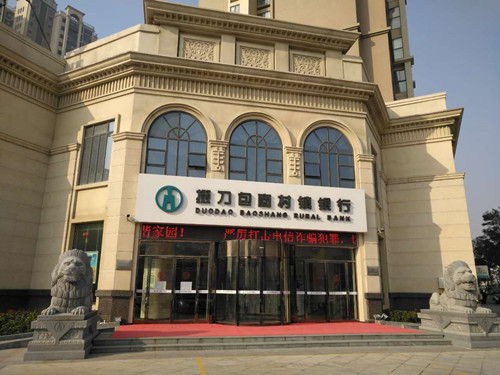 荊門(mén)包商村鎮(zhèn)銀行圓弧門(mén) (2)
